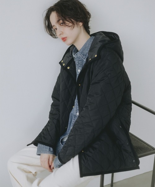 【ビームスゴルフ】　フードブルゾン　XLサイズ　キルティング　ブラック　中綿 ビームスゴルフ】 フードブルゾン XLサイズ キルティング ブラック