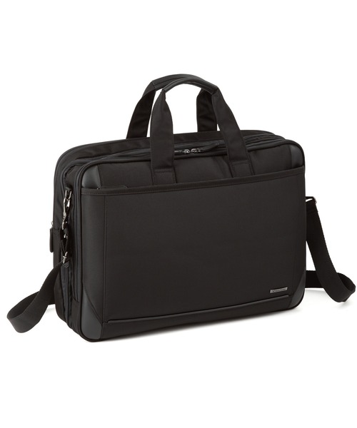 レザー ビジネスバックパック 黒 World Traveler ビジネスバッグ クラトス B4サイズ収納可能 15.6