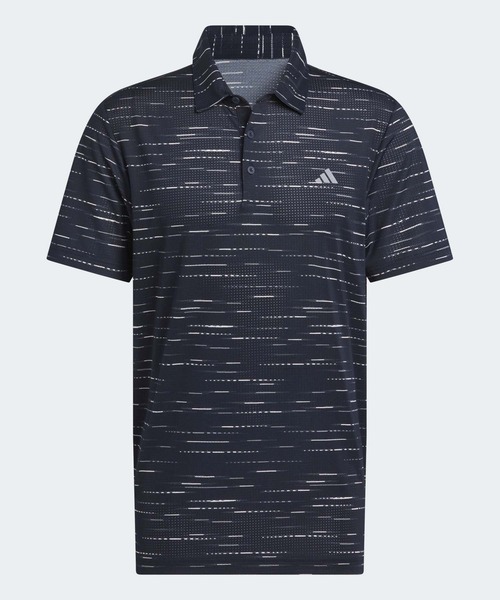 アディダス 総柄プリント メッシュ セットアップ adidas（アディダス） ポロシャツ 半袖 プリント メッシュ 半袖シャツ