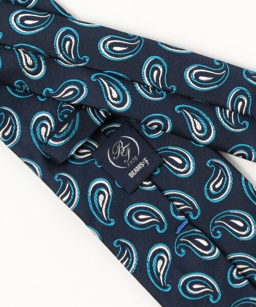 BEAMS F（ビームスF） ネクタイ シルク ペイズリー小紋柄 ジャカード