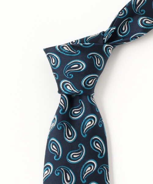 BEAMS F（ビームスF） ネクタイ シルク ペイズリー小紋柄 ジャカード