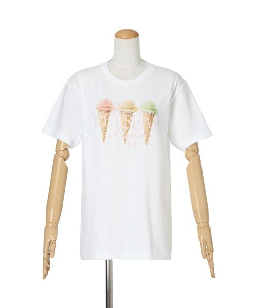 F i.n.t（フィント） tシャツ トリプルアイスクリームプリントTシャツ