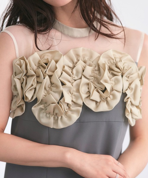 RUIRUE BOUTIQUE ドレス オケージョンドレス 結婚式 ストレッチ