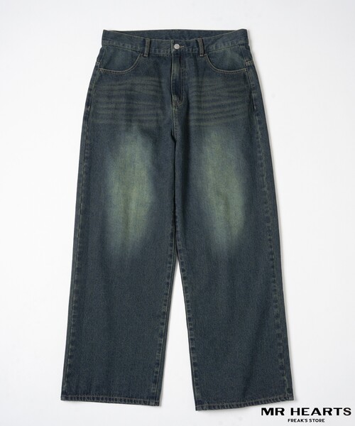 [FREAK'S STORE] Denim брюки LARGE индиго b люмен z