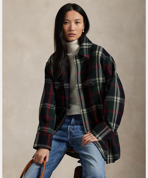 POLO RALPH LAUREN カバーオール POLO RALPH LAUREN カバーオール チェック ウールブレンド