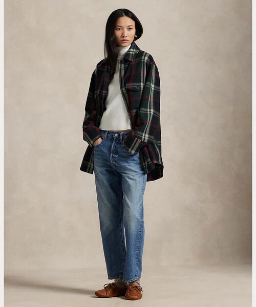 Ralph Lauren チェック柄 ジャケット Mサイズ　短丈 Ralph Lauren チェック柄 ジャケット Mサイズ 短丈 LAUREN RALPH