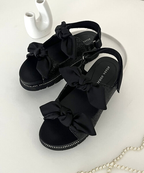 「prose verse」 フラットサンダル MEDIUM ブラック系その他 レディース_画像9