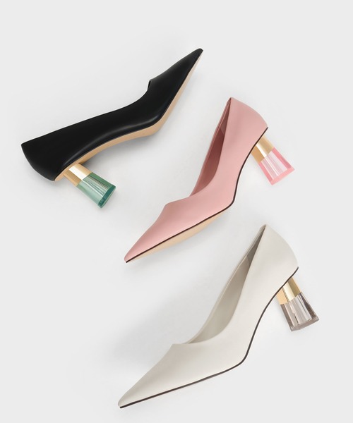 「CHARLES & KEITH」 パンプス 23.5cm ブラック レディース_画像8