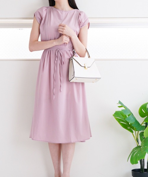 「a lot of love」 半袖ワンピース FREE グレー レディース_画像3