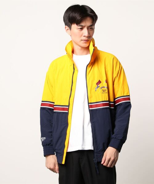 Reebok 「Reebok」 ナイロンブルゾン - イエロー メンズ : ZOZOTOWN