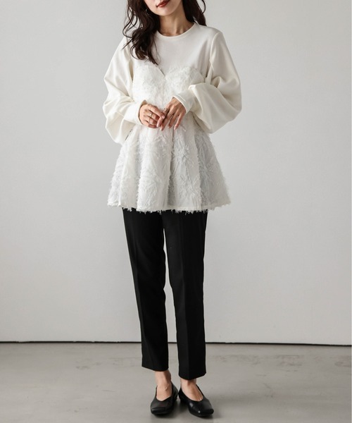 tシャツ ドッキングペプラムトップス レディース : ZOZOTOWN Yahoo!店