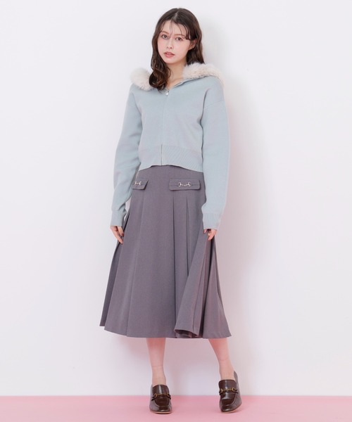 ジル バイ ジル スチュアート（JILL by JILL STUART）/ウーリッシュフラノタックフレアスカート JILL by JILL STUART（ジルバイジルスチュアート） スカート ウー