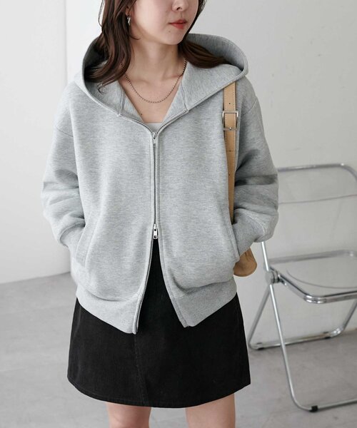 ディスコート　ボンディングWジップパーカー Discoat（ディスコート） パーカー 「ユニセックス」ボンディングW