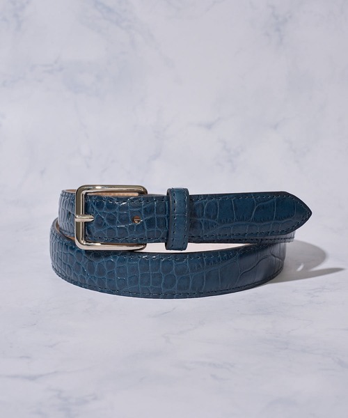 Akira】青レザー ステンレスバックル ベルト 楽天市場】ベルト メンズ