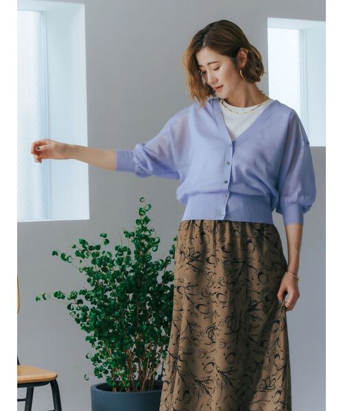 「YECCA VECCA」 半袖ニット FREE ブラック レディース_画像3