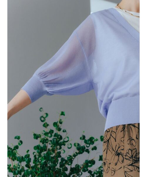 「YECCA VECCA」 半袖ニット FREE ブラック レディース_画像7