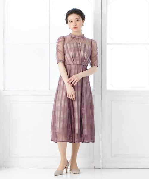 「AIMER」 半袖ワンピース MEDIUM パープル レディース_画像9