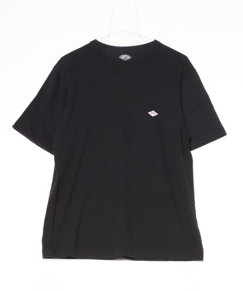 Danton（ダントン） ワンポイント半袖Tシャツ - ブラック メンズ