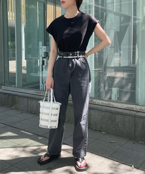 SHENERY（シーナリー） デニムパンツ 38 ブラック レディース