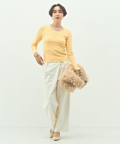 NOLLEY'S Sophi（ノーリーズソフィー） パンツ ウォッシャブルピーチ