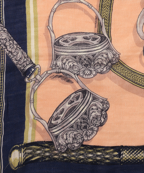 「manipuri」 ストール FREE オレンジ レディース_画像6