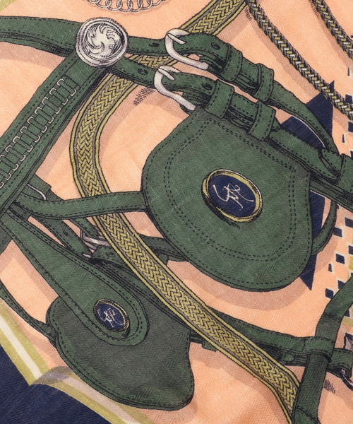 「manipuri」 ストール FREE オレンジ レディース_画像8