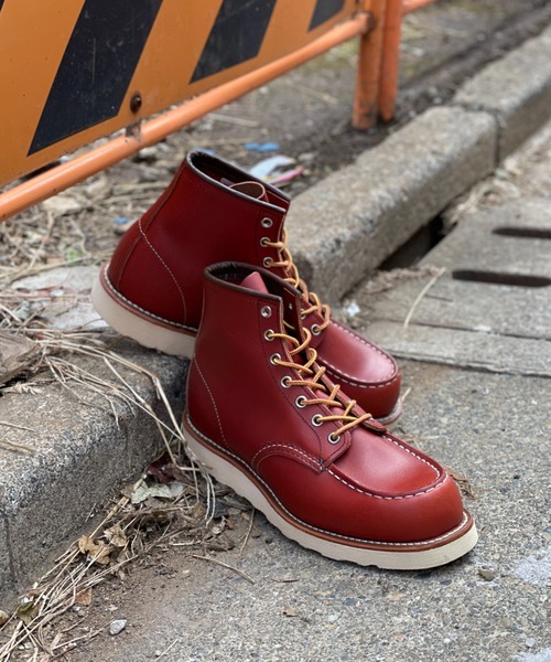 Red Wing ブラウン レースアップブーツ E 8 RED WING SHOES（レッドウィング） 「RED WING」 レースアップブーツ