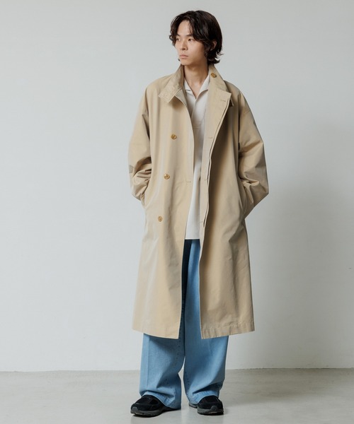 ADAM ET ROPE'（アダムエロペ） ステンカラーコート S サックスブルー