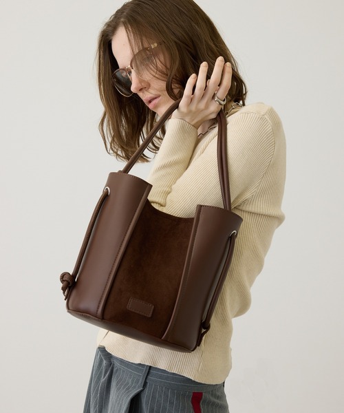 uyu. ハンドバッグ 切り替えデザインハンドバッグ : ZOZOTOWN Yahoo!店