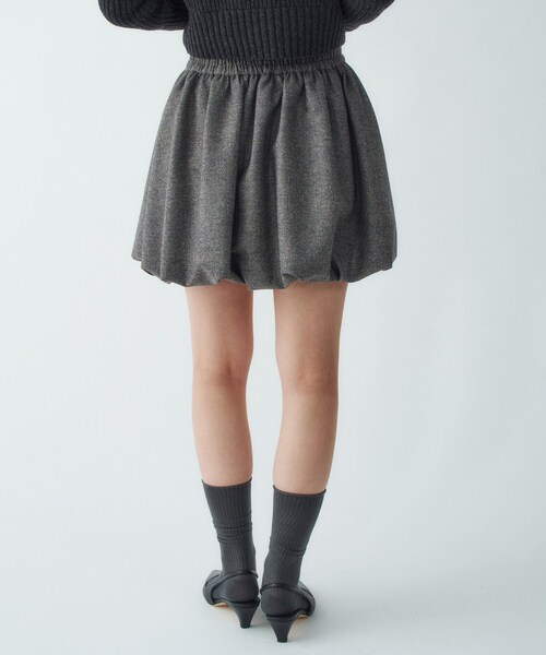 CODE A スカート tweed balloon mini skirt : ZOZOTOWN Yahoo!店