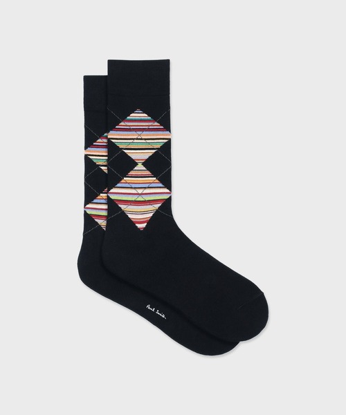 Paul Smith（ポール・スミス） 靴下 シグネチャーストライプダイヤ