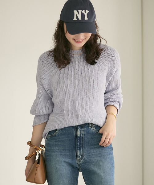 plage（プラージュ） 長袖ニット FREE ブルー レディース : ZOZOTOWN