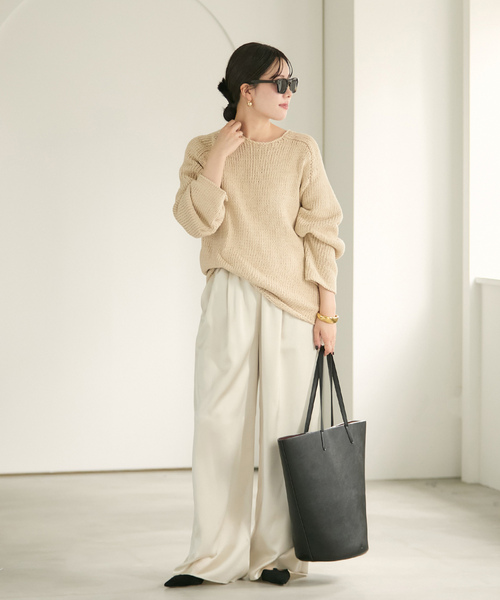 plage（プラージュ） 長袖ニット FREE ブルー レディース : ZOZOTOWN