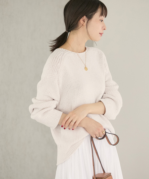 plage（プラージュ） 長袖ニット FREE ブルー レディース : ZOZOTOWN