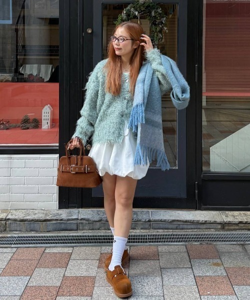 JEANASIS（ジーナシス） カーディガン ブークレシャギーVニット