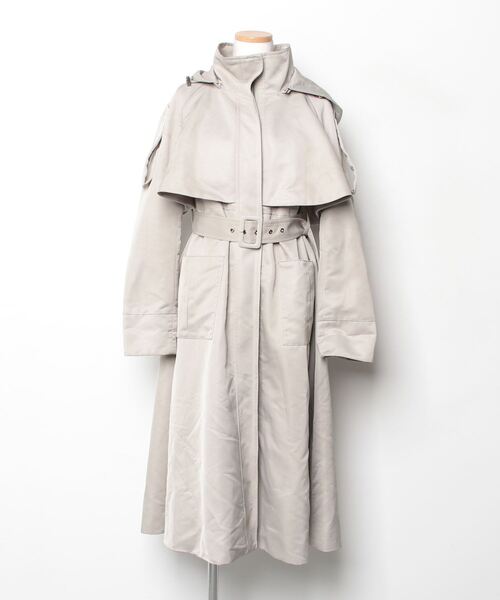【RUIRUE BOUTIQUE】ベージュ トレンチコート RUIRUE BOUTIQUE（ルイルエブティック） トレンチコート レディース