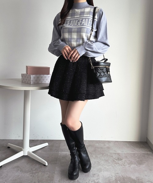 「apres jour」 長袖ニット フリー ブラック レディース_画像6