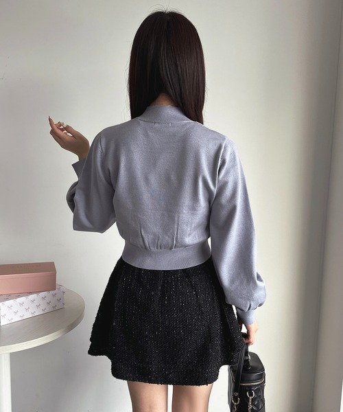 「apres jour」 長袖ニット フリー ブラック レディース_画像8