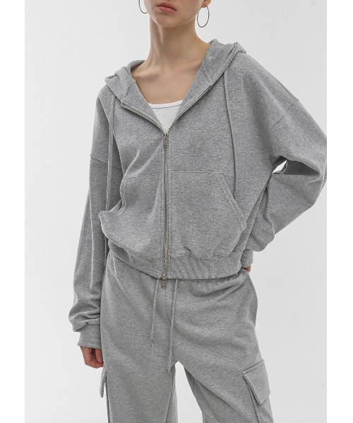 BLACKUP（ブラックアップ） ジップアップパーカー FREE グレー