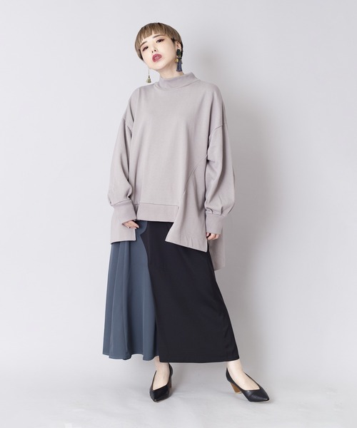 「OSMOSIS」 スウェットカットソー ONE SIZE ブラック レディース_画像4
