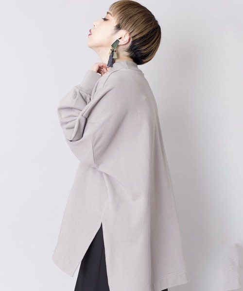 「OSMOSIS」 スウェットカットソー ONE SIZE ブラック レディース_画像8