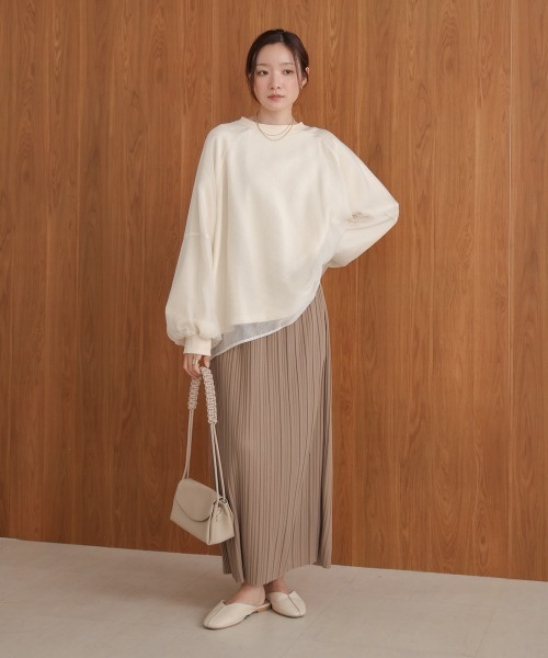 「Bab」 スウェットカットソー FREE オフホワイト レディース_画像3