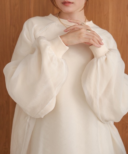 「Bab」 スウェットカットソー FREE オフホワイト レディース_画像5