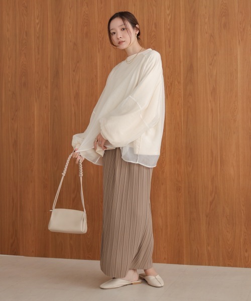 「Bab」 スウェットカットソー FREE オフホワイト レディース_画像7