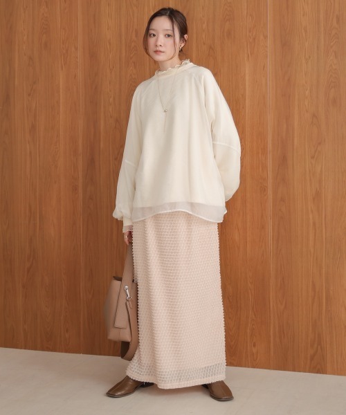 「Bab」 スウェットカットソー FREE オフホワイト レディース_画像9