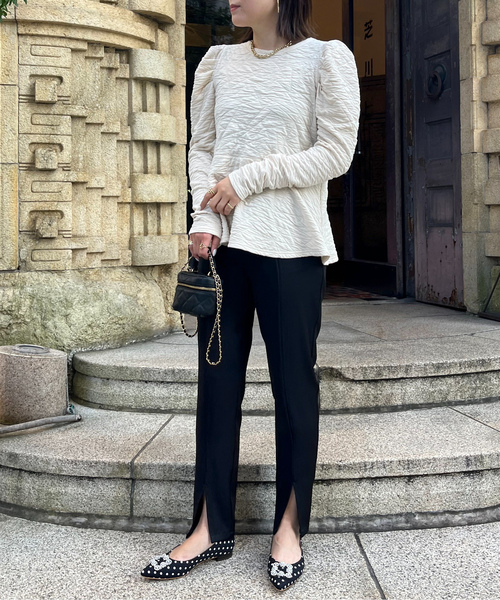 「prose verse」 スラックス LARGE ブラック レディース_画像7