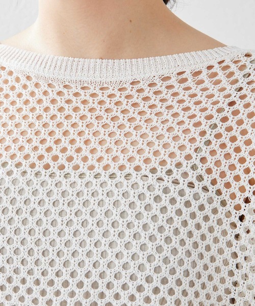 「Whim Gazette」 長袖ニット FREE オフホワイト レディース_画像9