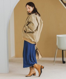 「Andemiu」 中綿ブルゾン FREE ブラック レディースの画像6