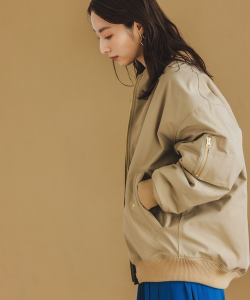 「Andemiu」 中綿ブルゾン FREE ブラック レディースの画像8