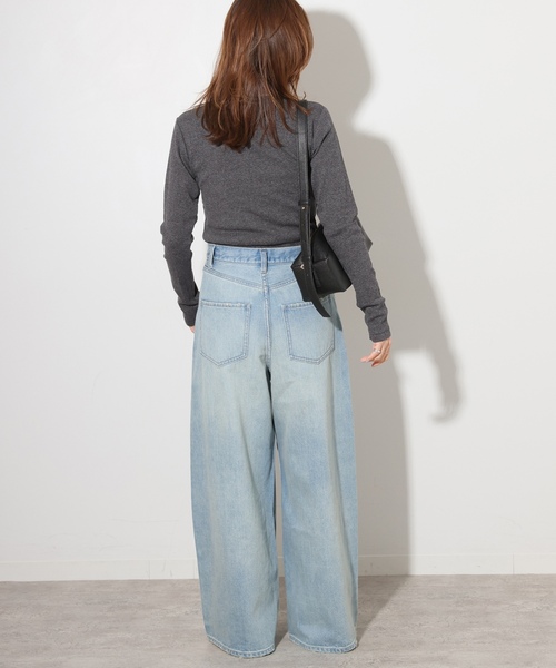 「MILLER」 長袖カットソー FREE ブラックミックス レディース_画像5